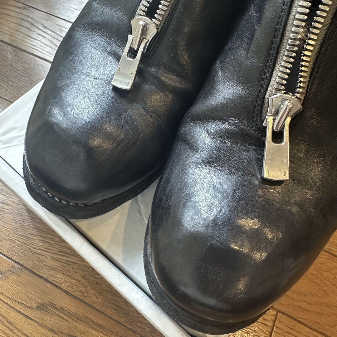 靴 GUIDI PL0FZ HORSE FULL GRAIN FRONT ZIP