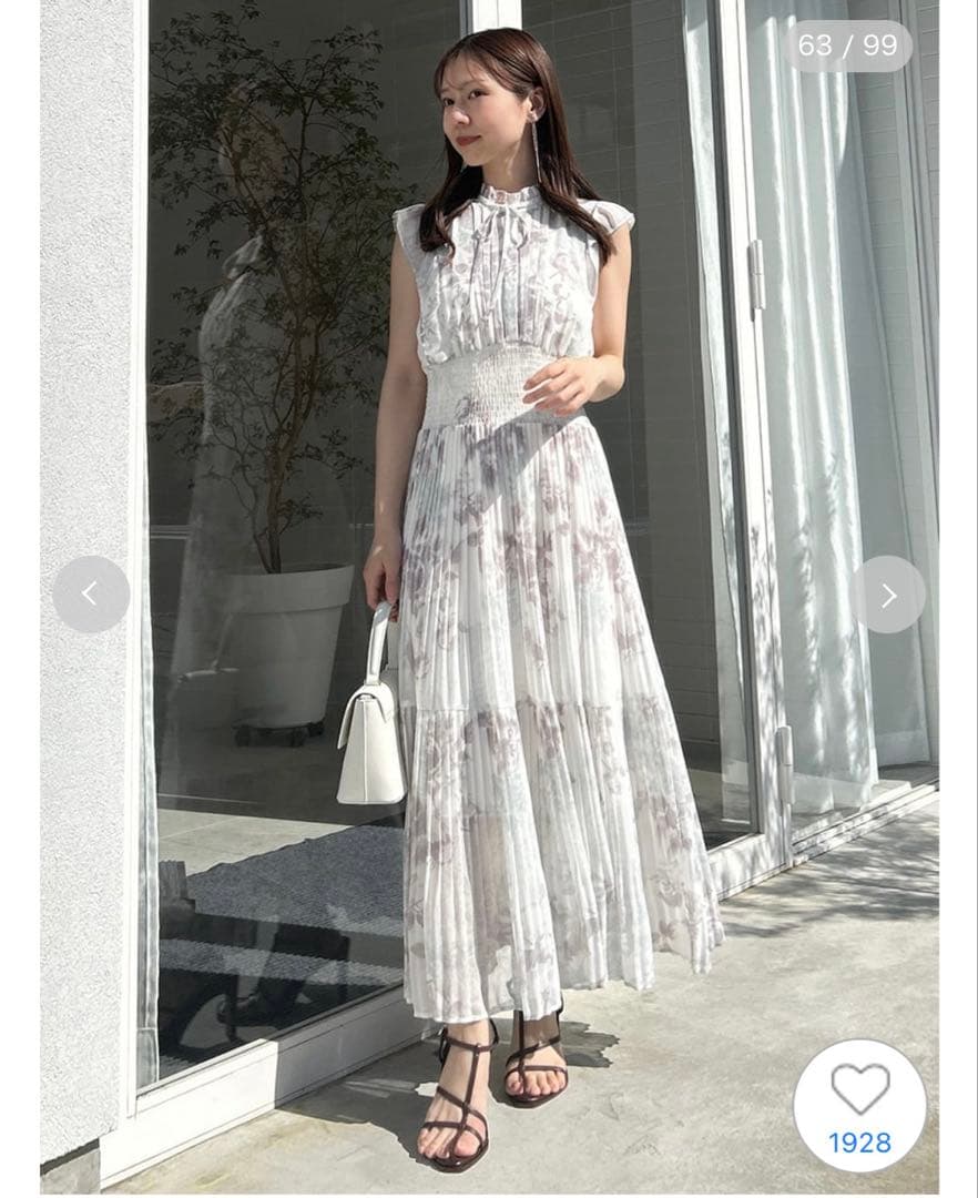 snidel Sustainable20周年プリントワンピース H