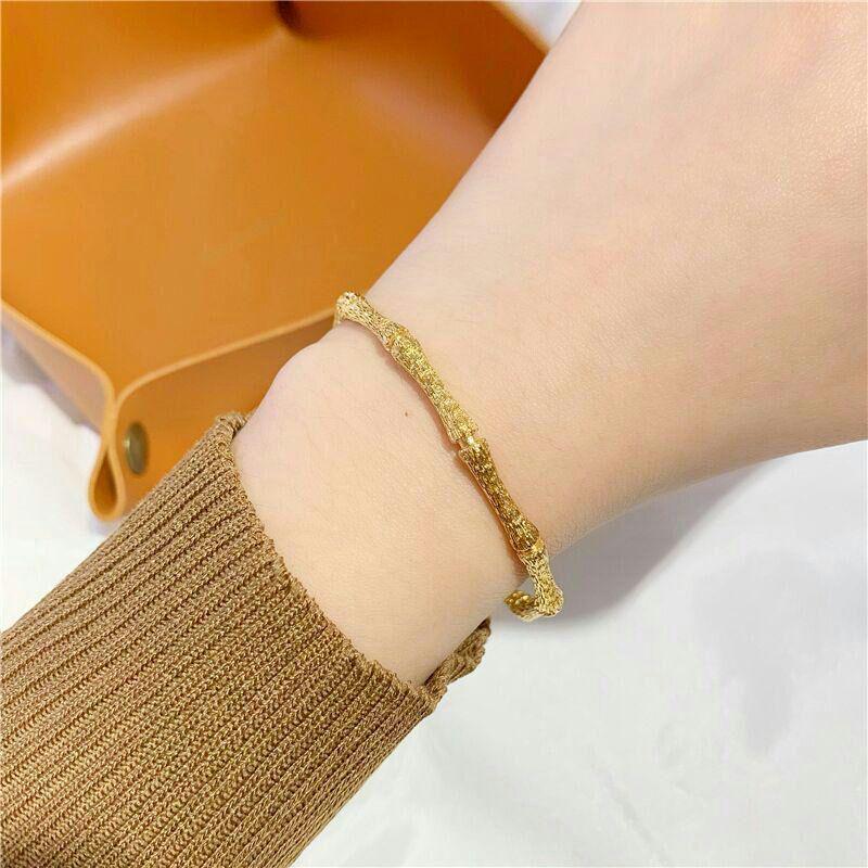いただきあ 究極美品 K金拉糸紋竹節ブレスレット999開口ブレスレット2 tsOIT-m65977110605 24 ∲アクセサリ