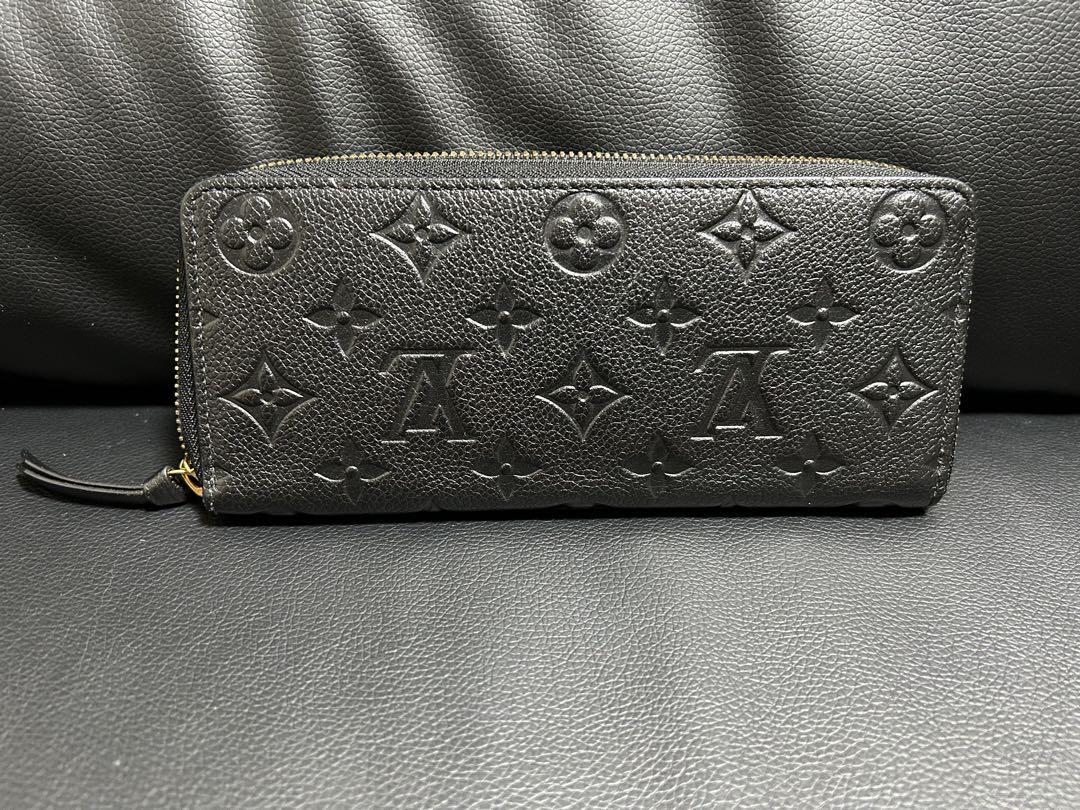ピ*ロ様 ☆極美品☆ルイヴィトン　クレマンス　アンプラント　長財布　ブラック　モ