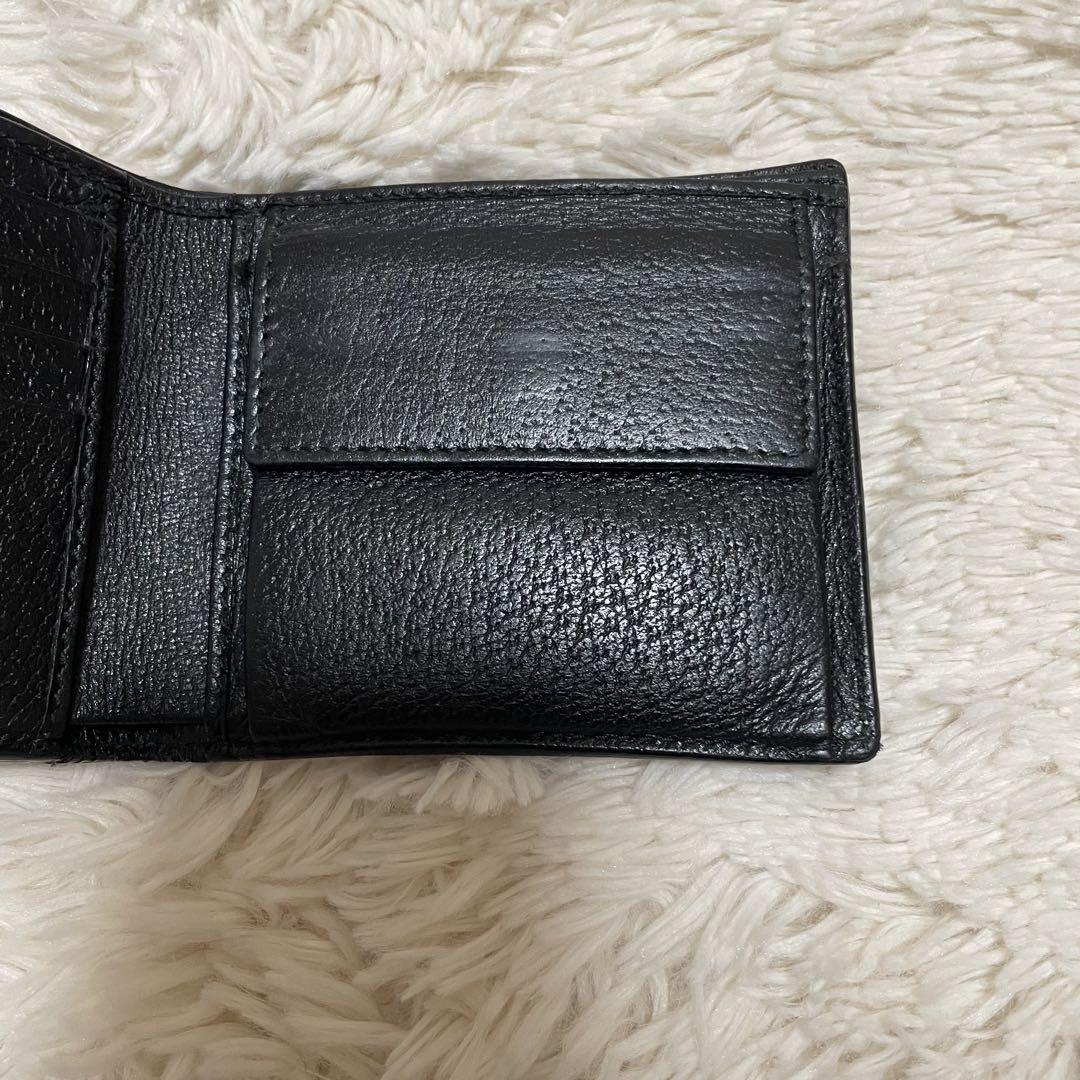 ♡美品♡ GUCCI グッチ 2つ折り財布 オールドグッチ シェリーライン 黒