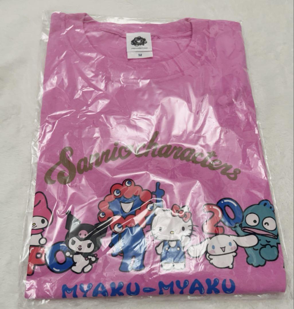 新品EXPO2025万博公式ミャクミャクサンリオコラボTシャツ会場キティピンクM