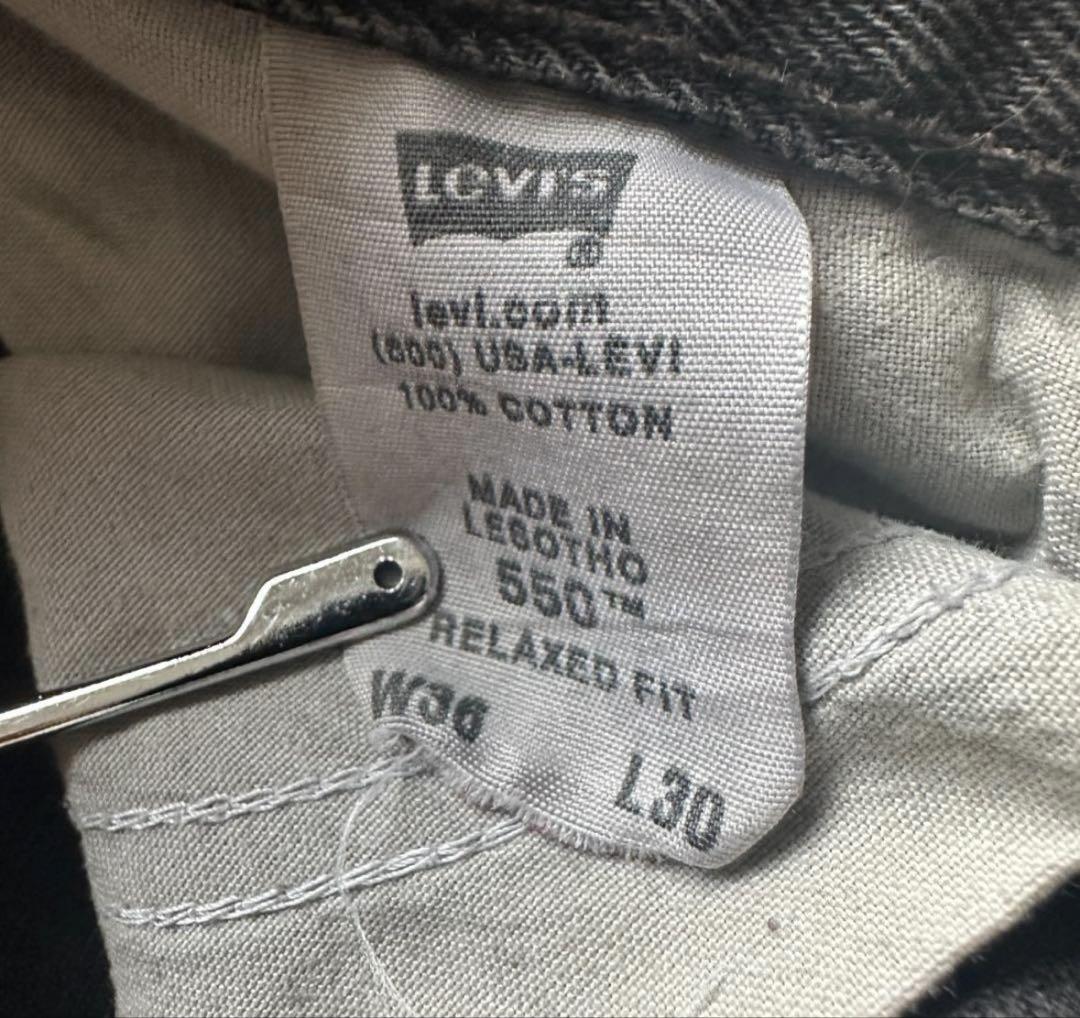 W36 L30】00s levi's black リーバイス 550 569型 - メルカリ