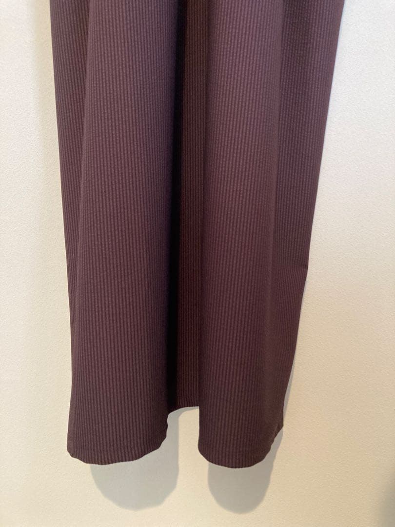 ほぼ日 t.yamai parisトリコットサッカーワンピース　ブラウン