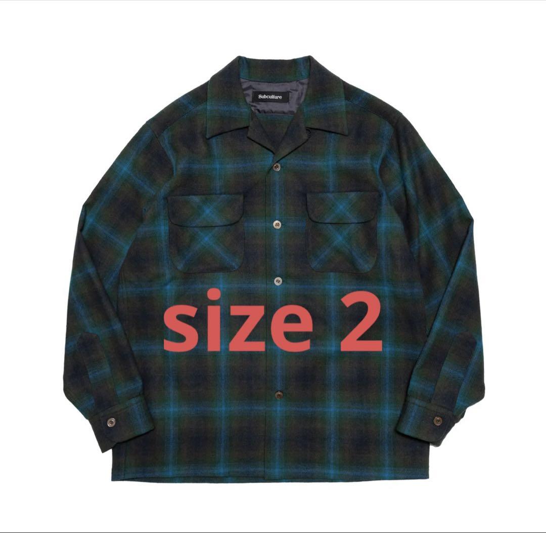 subcultureサブカルチャーWOOL CHECK SHIRT キムタク subcultureサブカルチャーWOOL CHECK SHIRT キムタク
