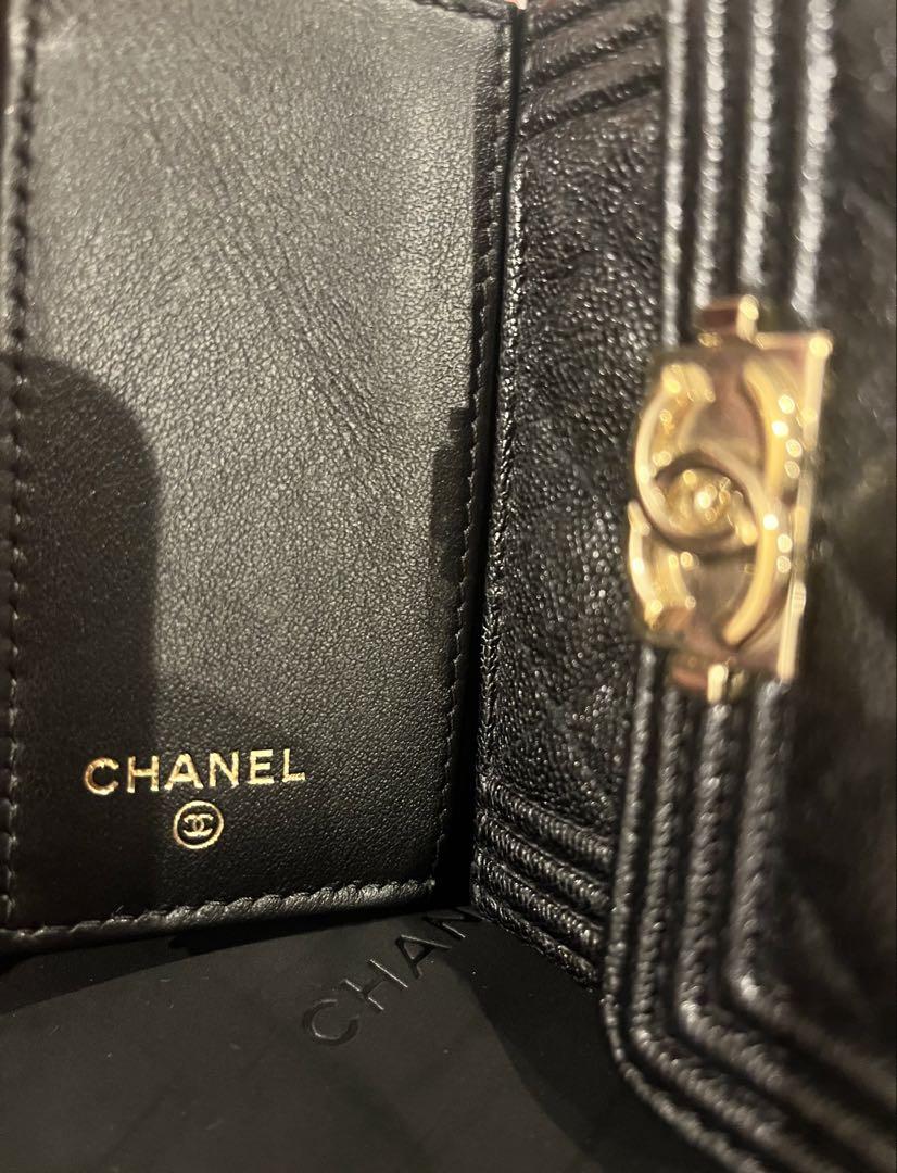 超美品　ボーイシャネル BOY CHANEL コンパクトウォレット 3つ折り財布