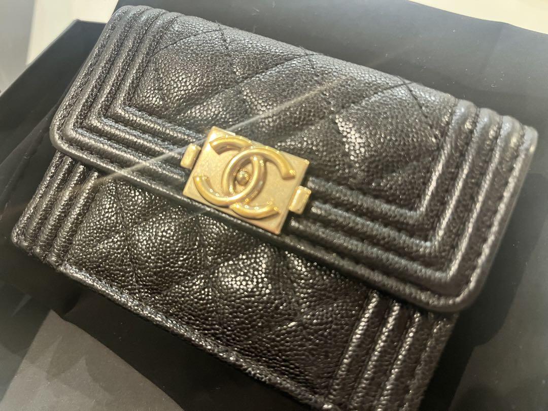 超美品　ボーイシャネル BOY CHANEL コンパクトウォレット 3つ折り財布