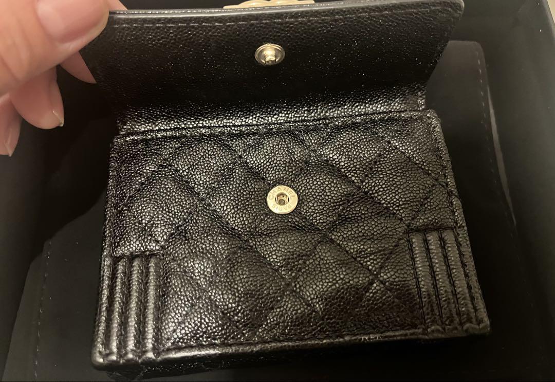 超美品　ボーイシャネル BOY CHANEL コンパクトウォレット 3つ折り財布