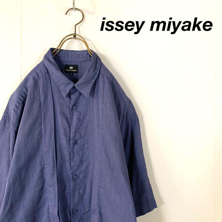 OLD issey miyake イッセイミヤケ タックデザイン シャツ