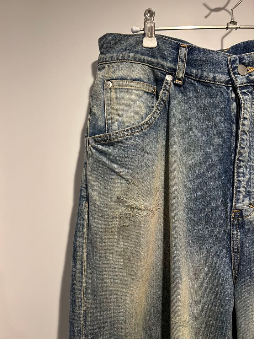 ANCELLM #01 AGING01 デニムパンツ ワイドデニム ANCELLM #01 AGING01 デニムパンツ ワイドデニム