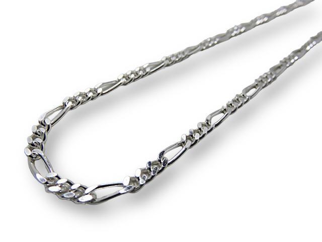 フィガロチェーン シルバーチェーン 3.4mm 40cm～ ネックレス