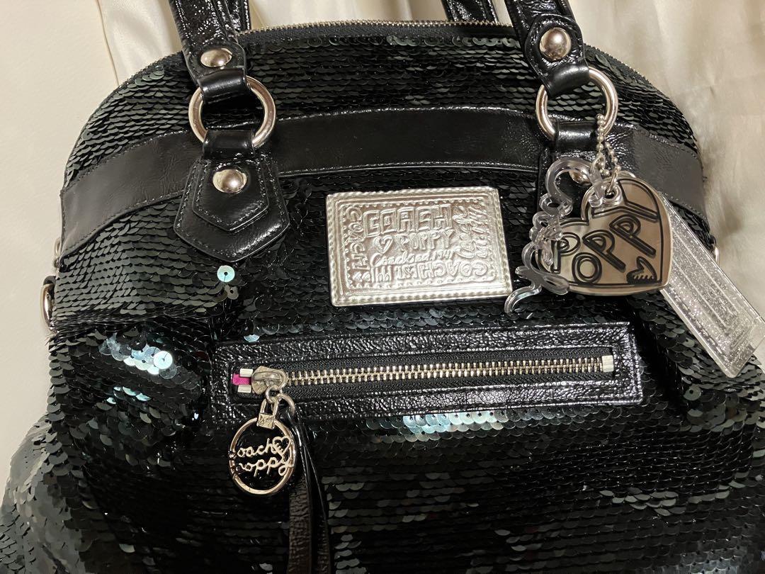 COACH スパンコール ハンドバッグ