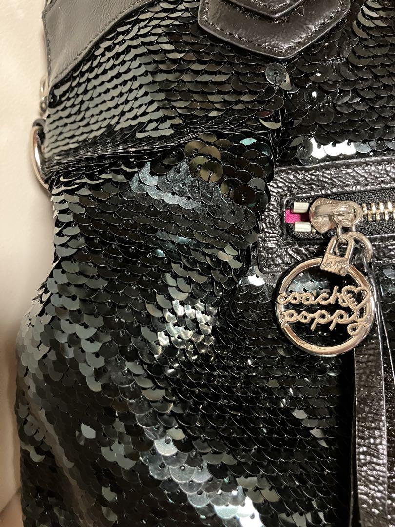 COACH スパンコール ハンドバッグ