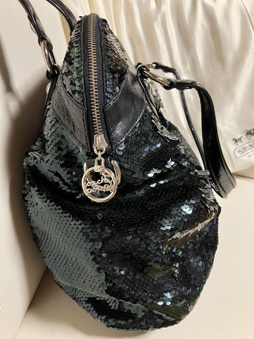COACH スパンコール ハンドバッグ