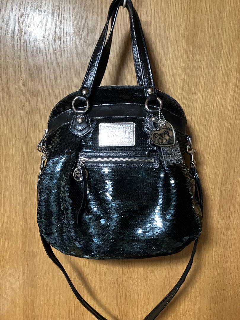 COACH スパンコール ハンドバッグ
