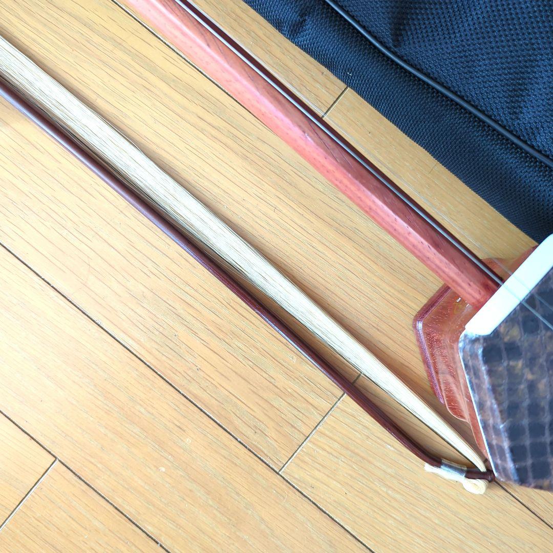 未使用 人工皮紅木二胡C 入出国許可証不要 本蛇革二胡と音色、音量同じ‼