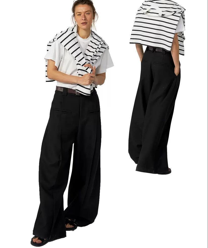 Fax Copy Express　ワイド パンツ ワイドパンツ 黒 XS　正規品