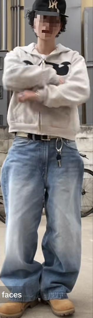 H&M スーパーバギーデニム 28/30