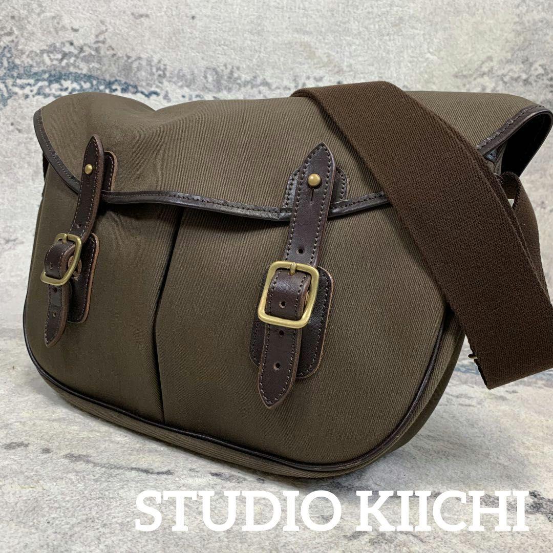 極美品 STUDIO KIICHI キャンバスバッグ ショルダーバッグ 日本製