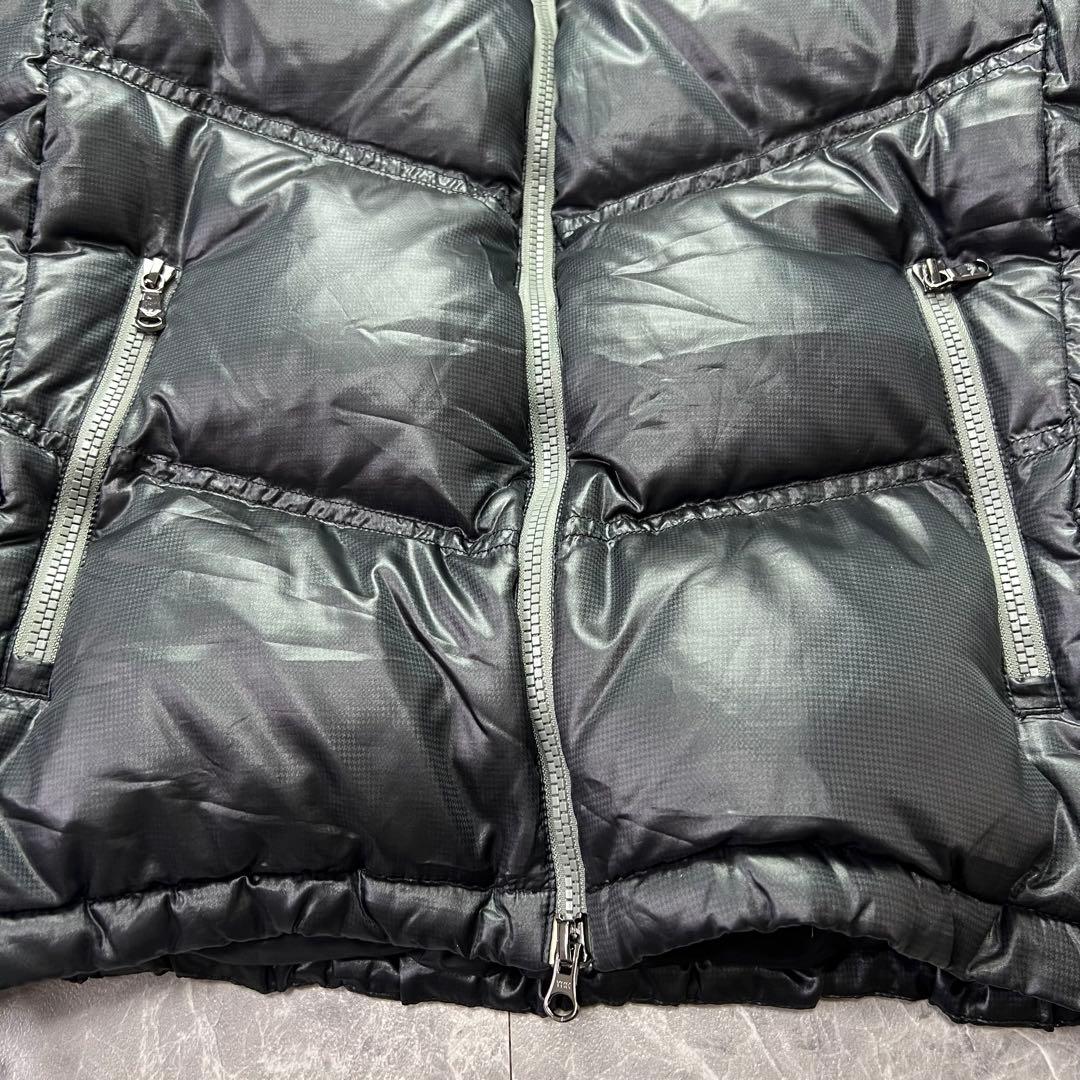 アルマーニ ダウンジャケット 黒 L ダブルジップ 三角プレート ロゴ EA7 アルマーニ ダウンジャケット 黒 L ダブルジップ 三角プレート ロゴ EA7