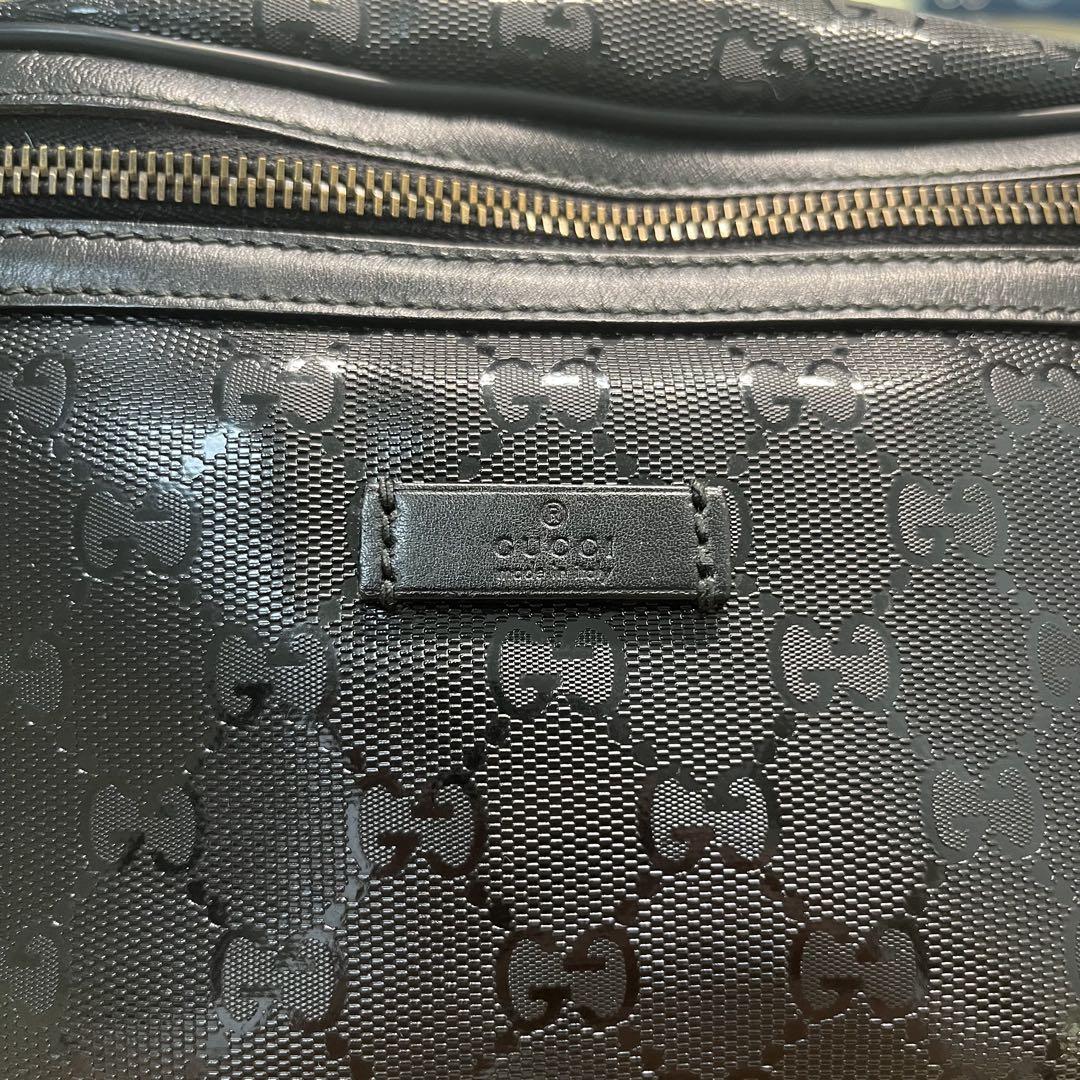 【美品】GUCCI グッチ インプリメ PVCウエストバッグ