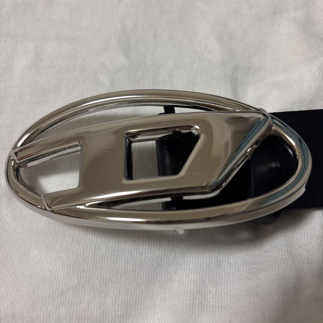 DIESEL 黒 レザーベルト 80