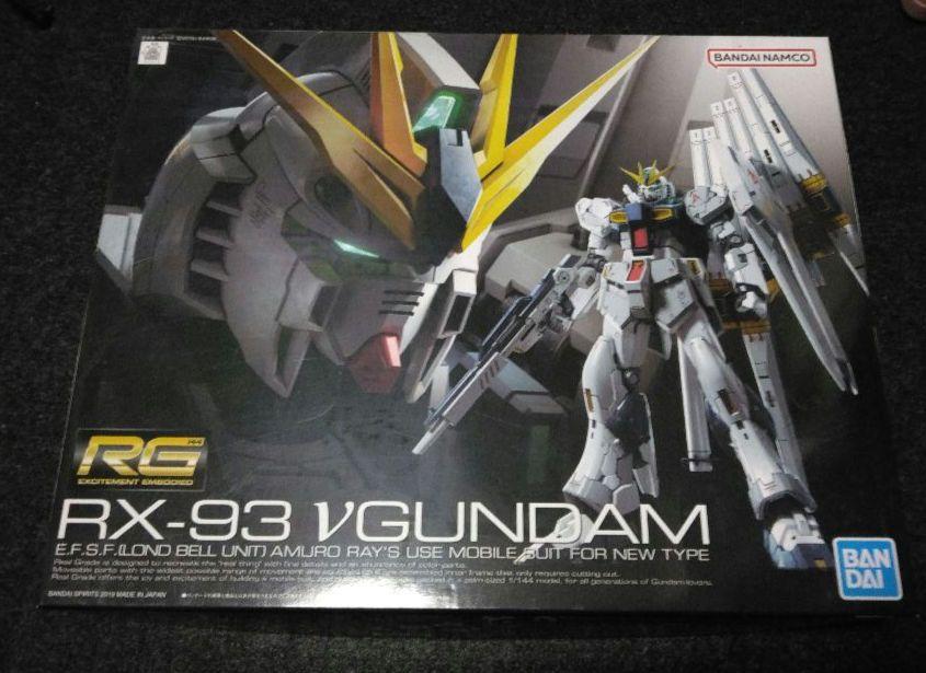 RG RX-93 Vガンダム BANDAI 水転写デカール付き