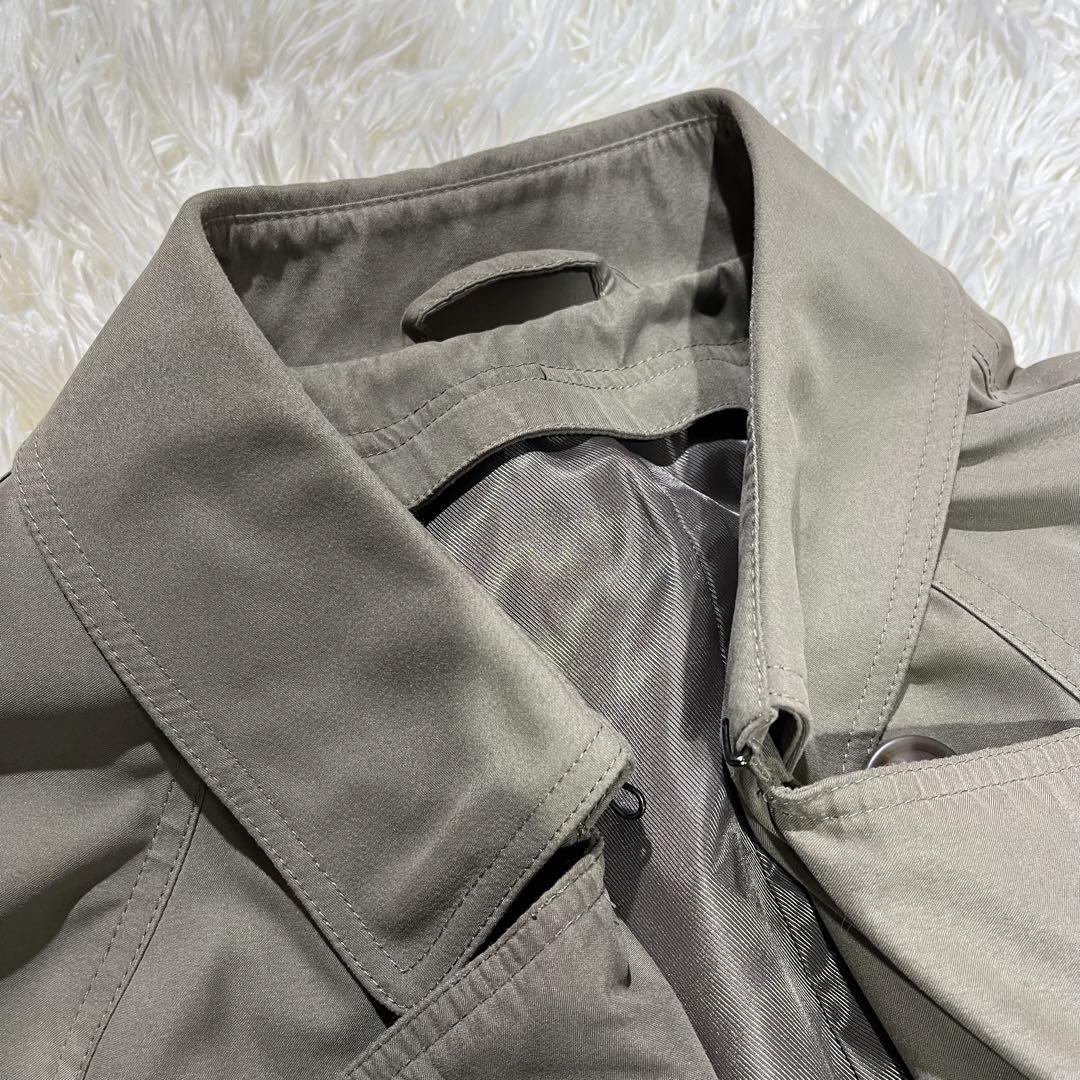 美品☆ローレン ラルフローレン　ロング トレンチコート viscose　44