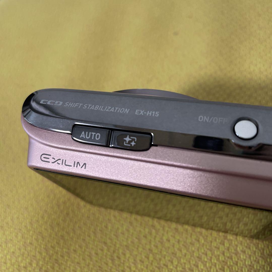 ジャンク CASIO EXILM EX-H15 デジカメ ピンク