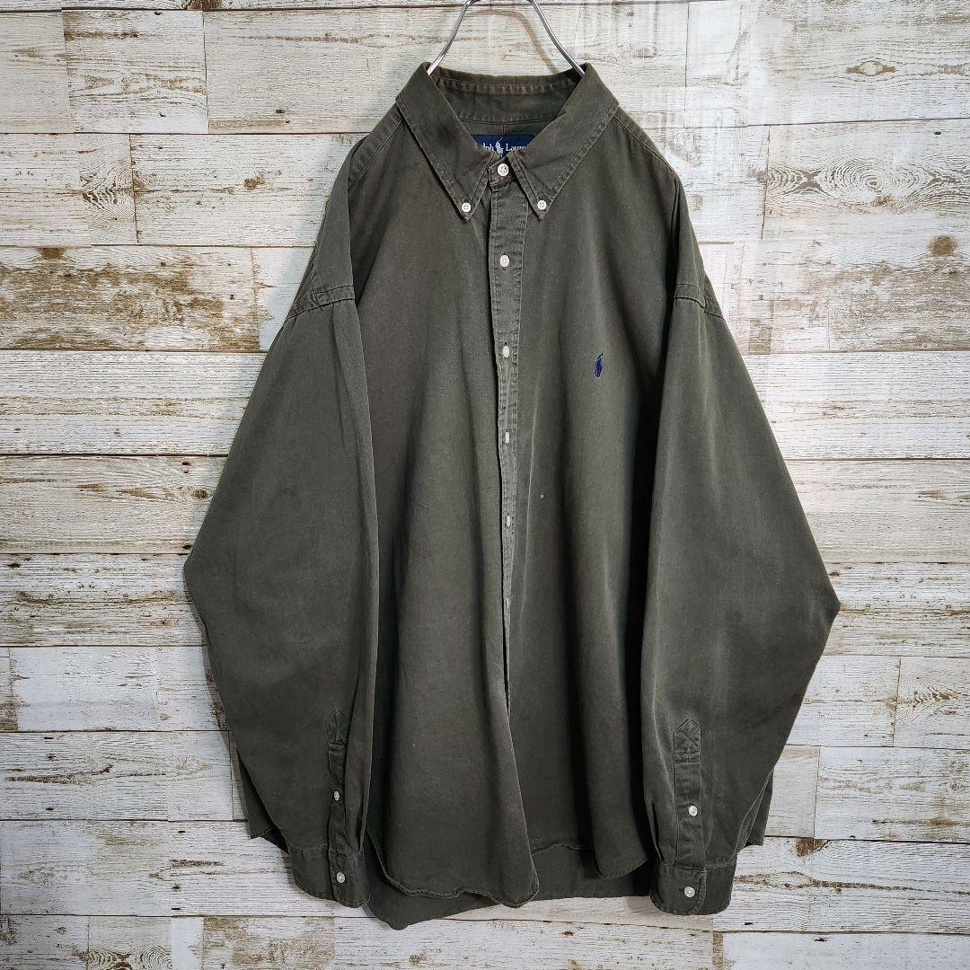 ラルフローレン　ビンテージ　深緑　XXL　グリーン　BLAKE　90s