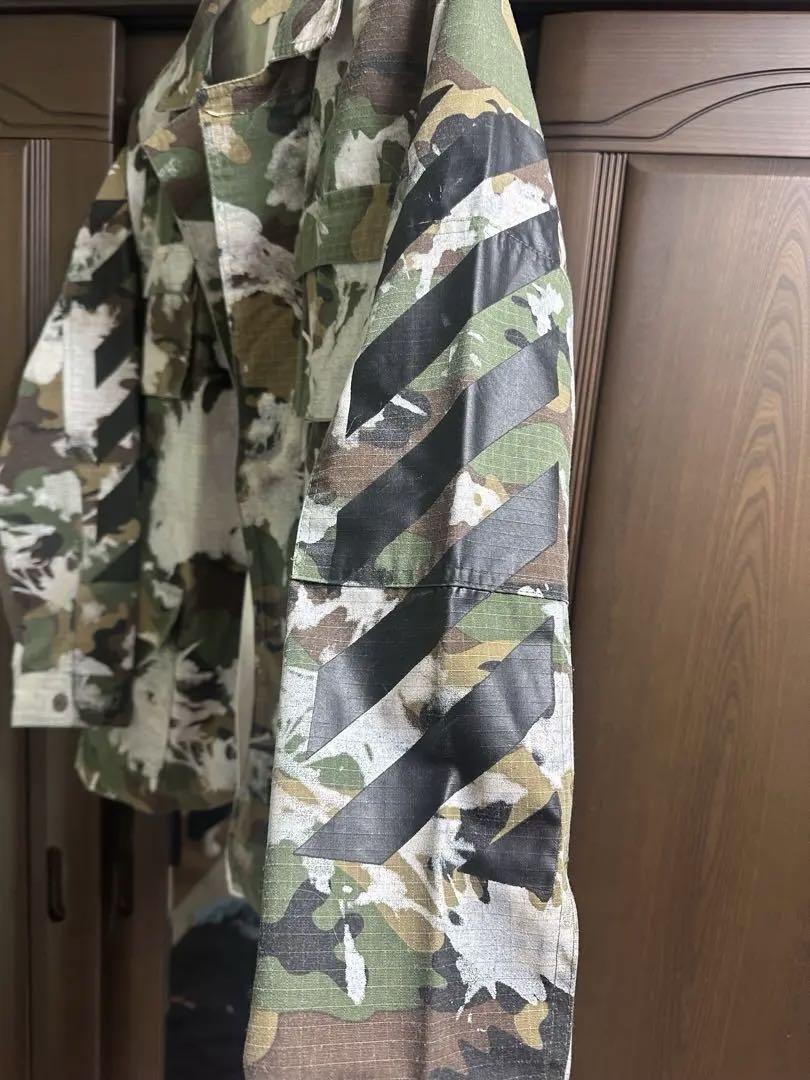 off-white ミリタリージャケット　迷彩