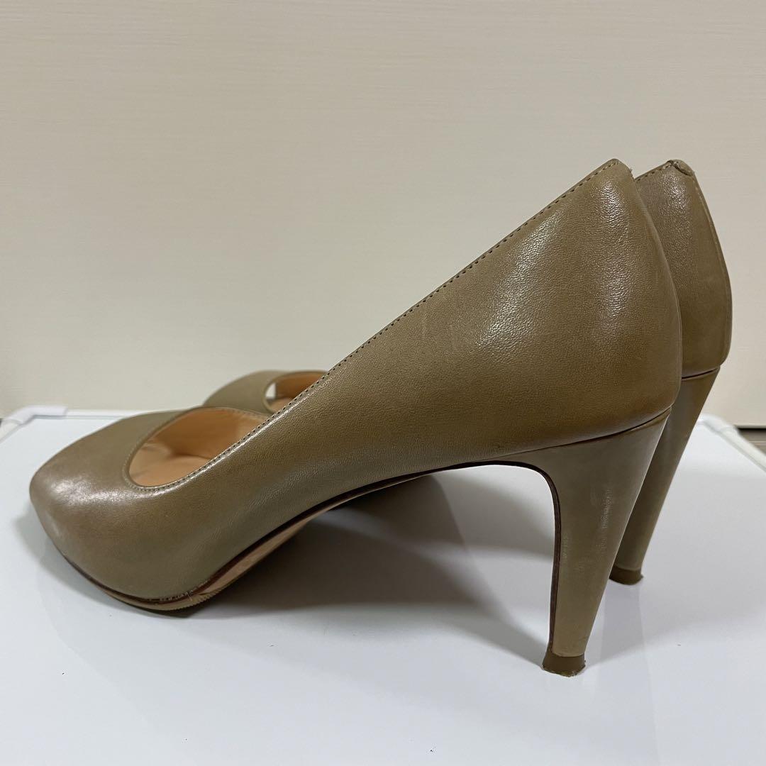 Cole Haan ベージュ オープントゥヒール 約8cm レディースパンプス