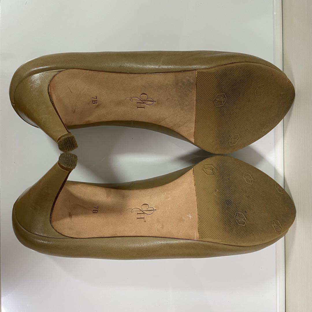 Cole Haan ベージュ オープントゥヒール 約8cm レディースパンプス