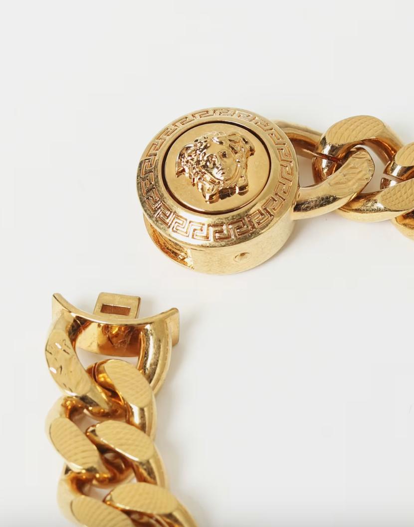新品【VERSACE】メドゥーサ チェーン ブレスレット男女兼用S