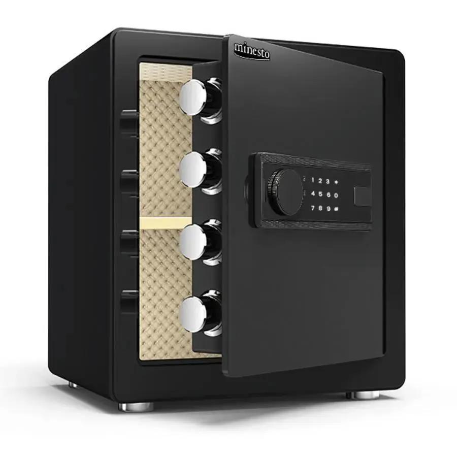 金庫 43L ブラック 電子テンキー式 鍵2本 振動警報 防犯 - メルカリ