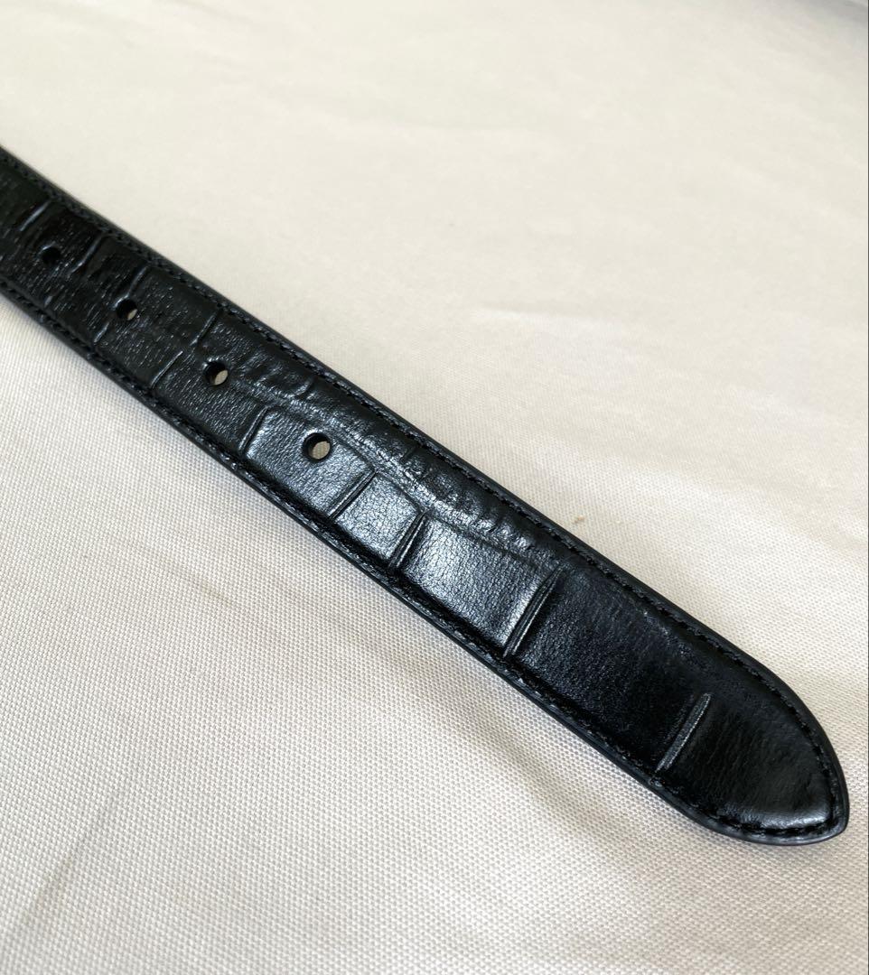 【新品】COACHベルト　ブラック型押し　レディース