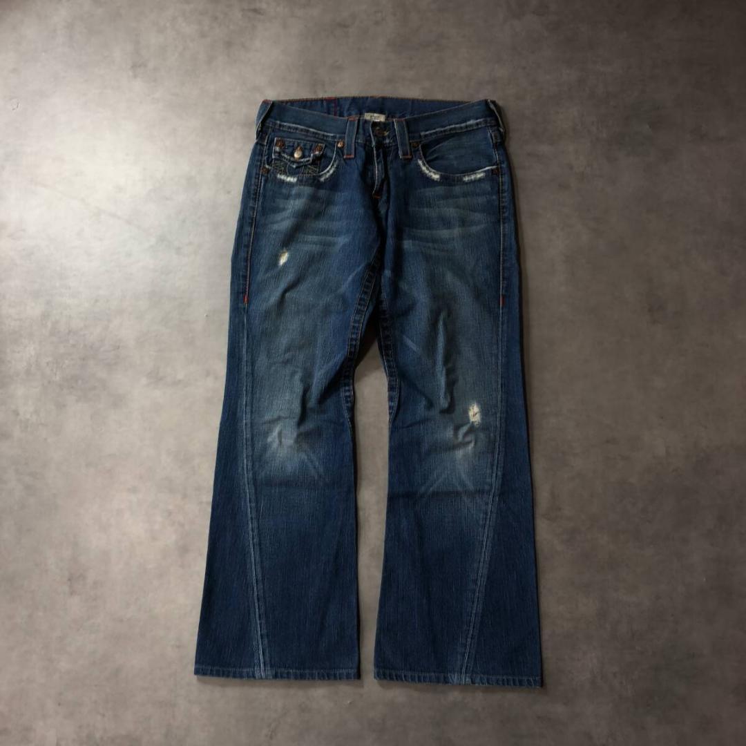 HQ051◇TRUE RELIGION : USA製 JOEY フレアデニム◇