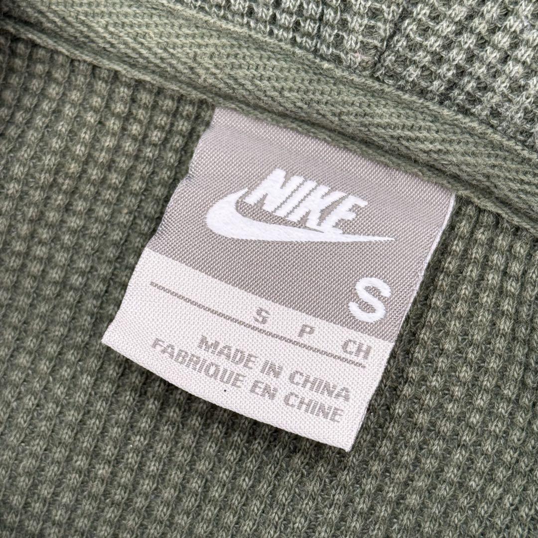 00s OLD NIKE オールドナイキ サーマルパーカー S オリーブ