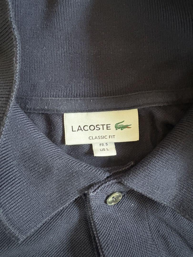 LACOSTE CLASSIC FIT ネイビー Ｌ1212