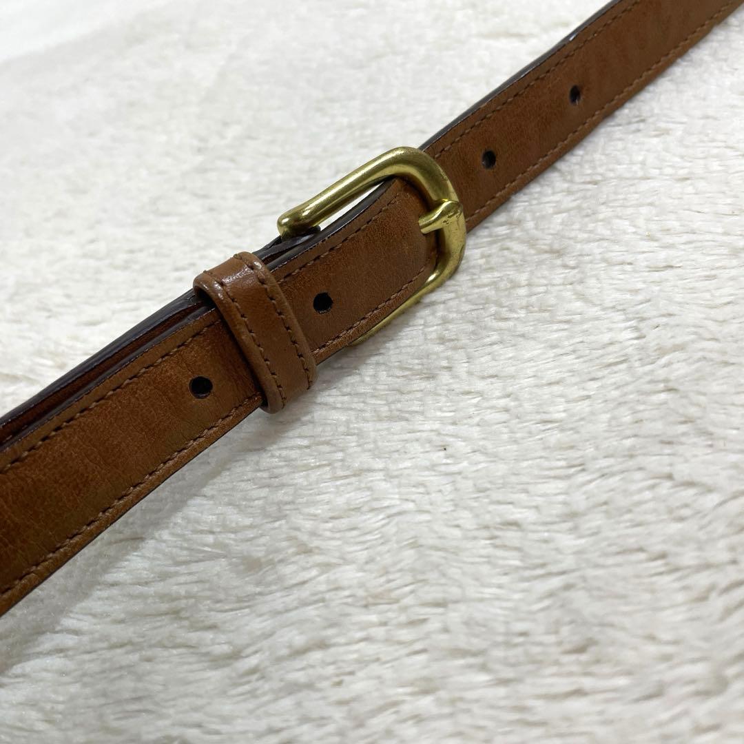 オールド コーチ ショルダーバッグ レザー ブラウン 9790 ターンロック