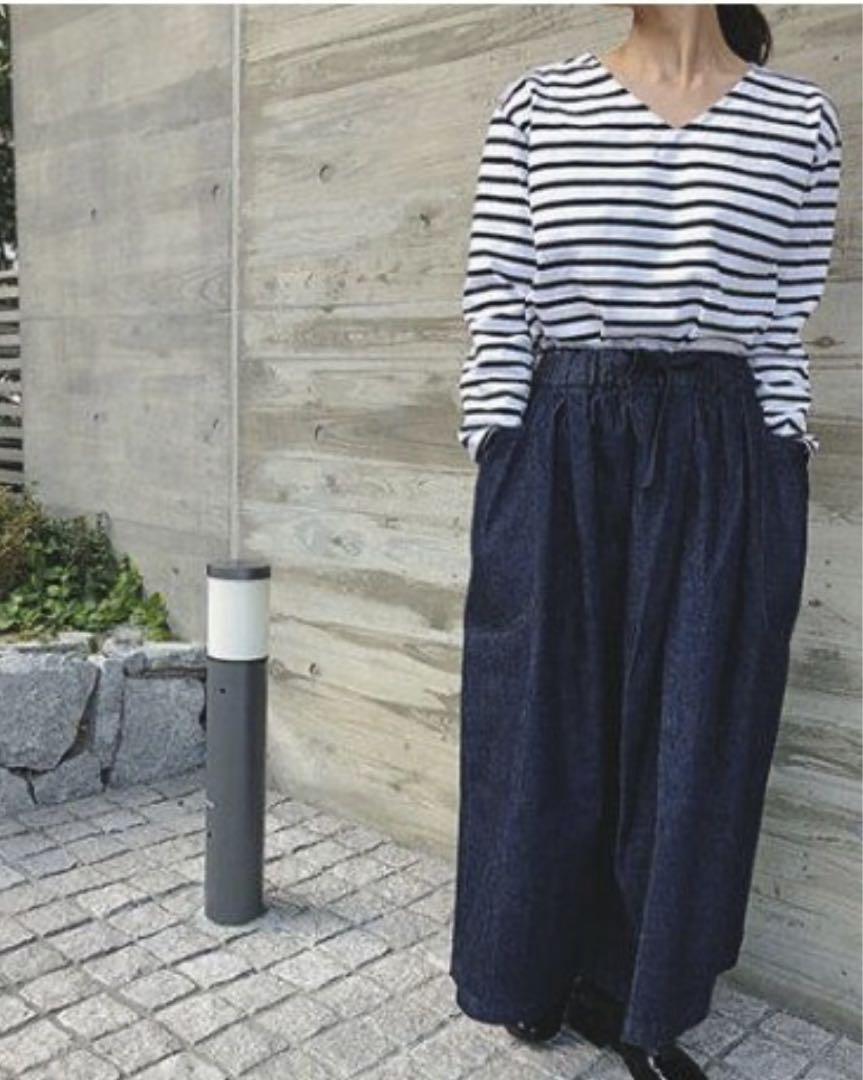 オーシバル【ORCIVAL】デニムギャザースカート☆インディゴ 美品