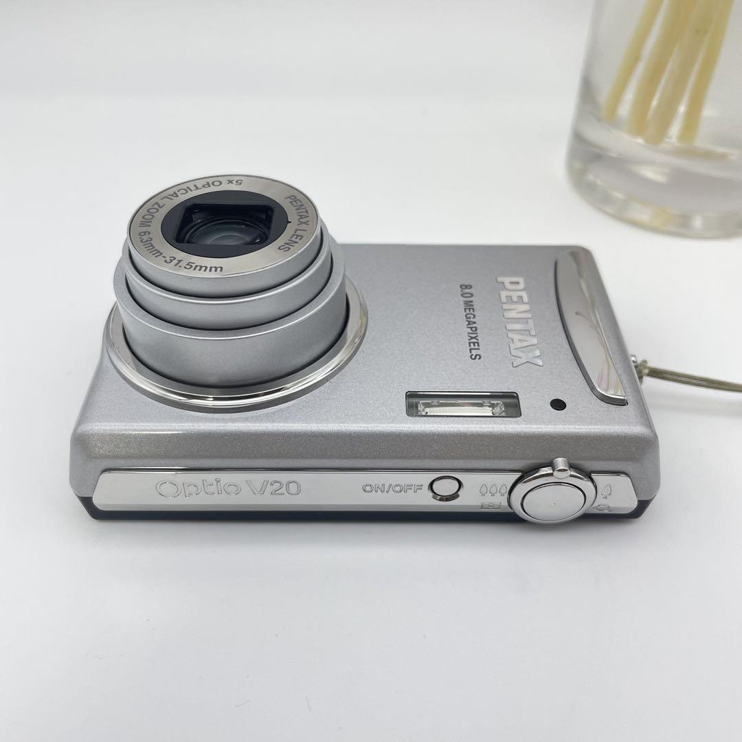 スマホ転送OK✨PENTAX Optio V20✨動作確認済 希少 可愛いカメラ