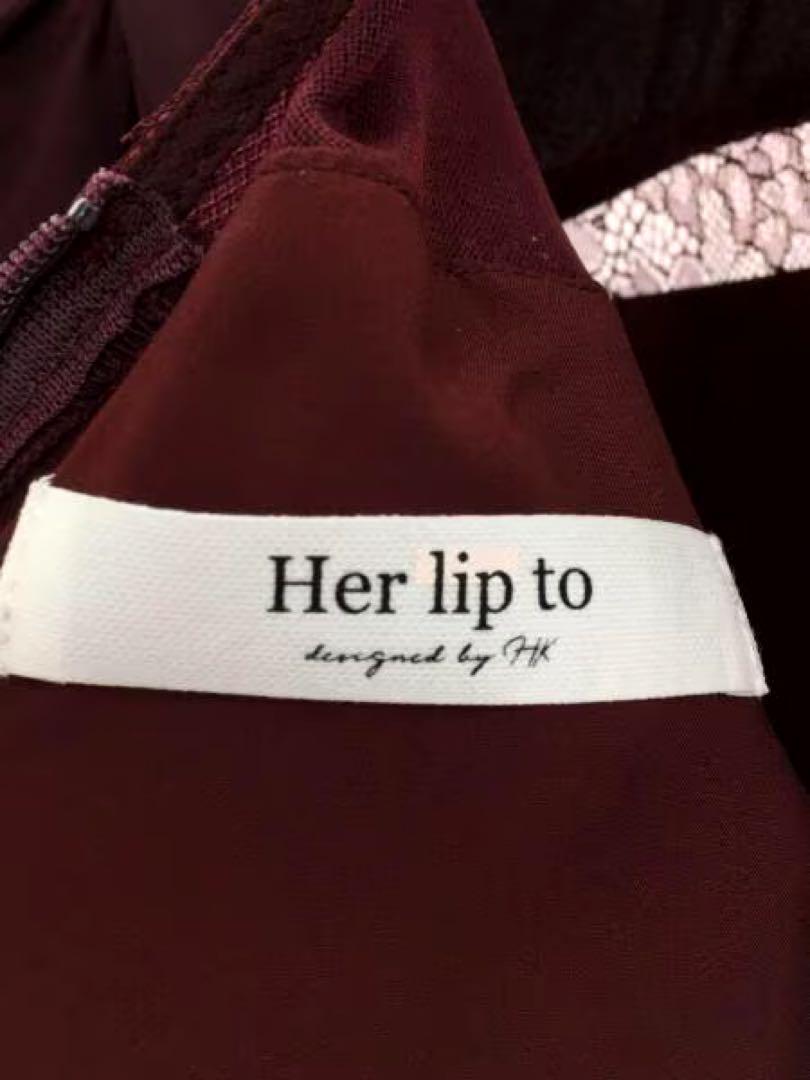 【新品未使用タグ付き】Her lip to garnet ワンピース 赤 画像8