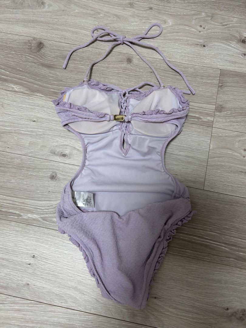snidel　レースアップワンピース水着