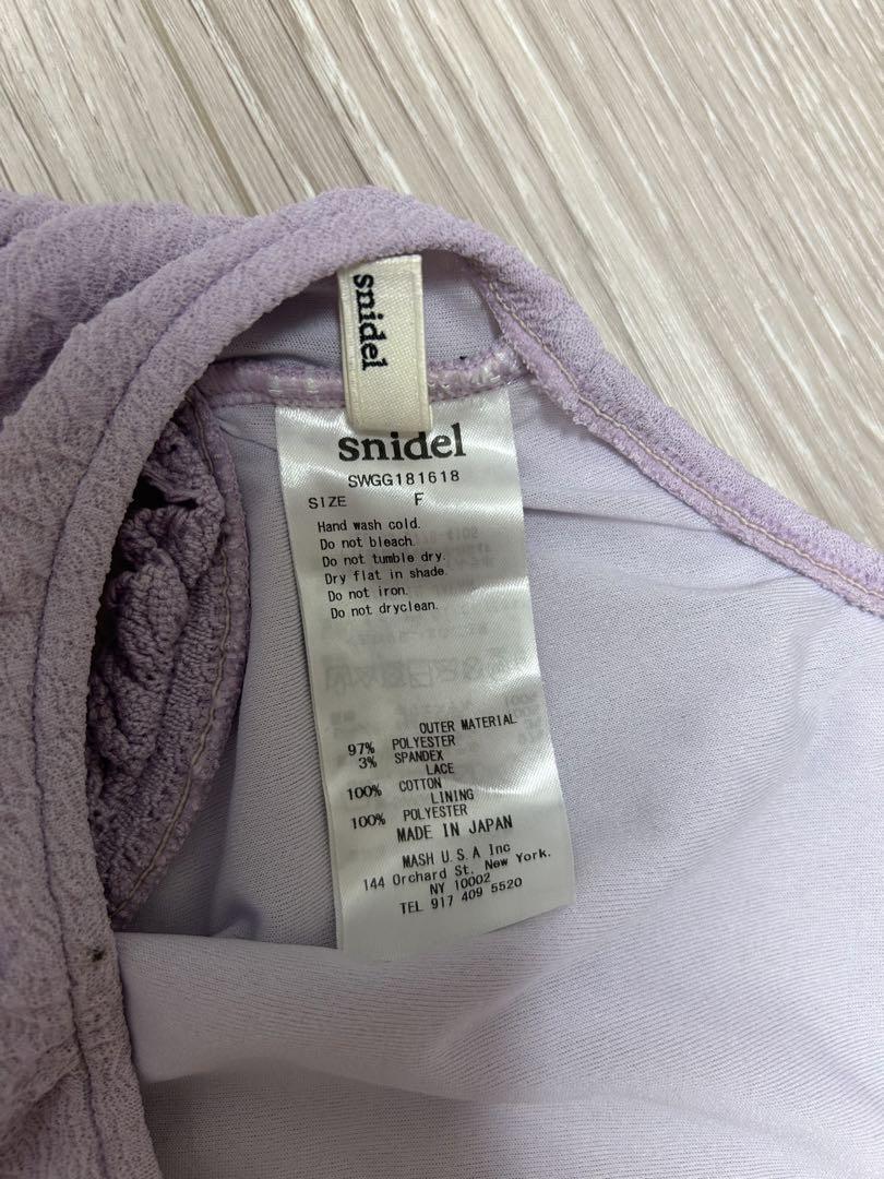 snidel　レースアップワンピース水着