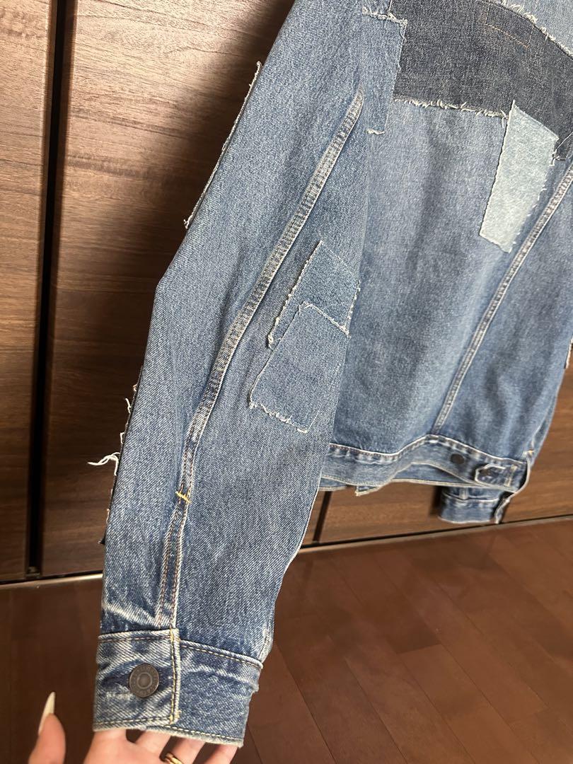 長*希様 リーバイスプレミアム パッチワークデニムジャケット L BIG E