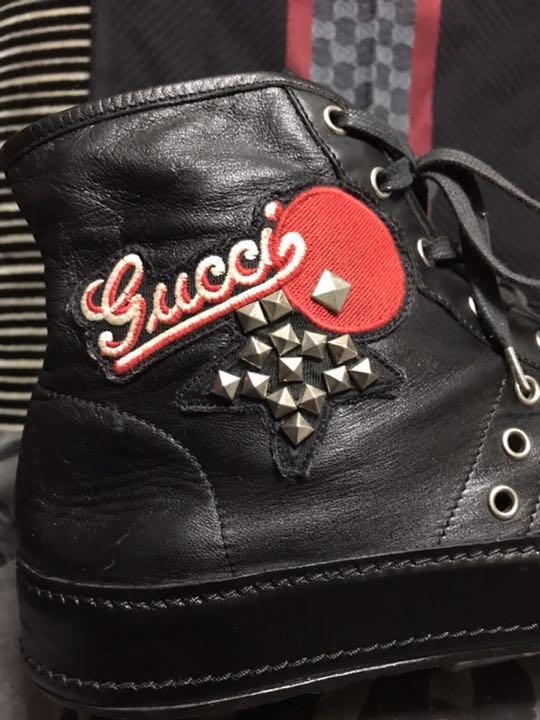 ♦️GUCCI♦️Studs グッチ スニーカー本革 qKpVF-m66039647280 Leather Sneaker 国内全数検品