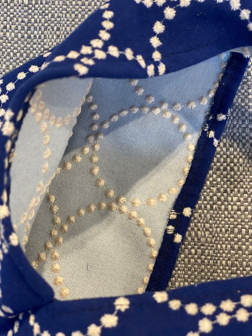 ミナペルホネン タンバリン dop あずま袋 ネイビー ミナペルホネン タンバリン dop あずま袋 ネイビー