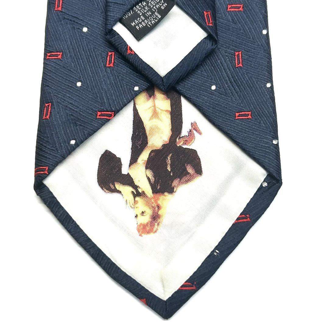 未使用に近い✨ DOLCE&GABBANA ネクタイ ネイビー ピンナップ