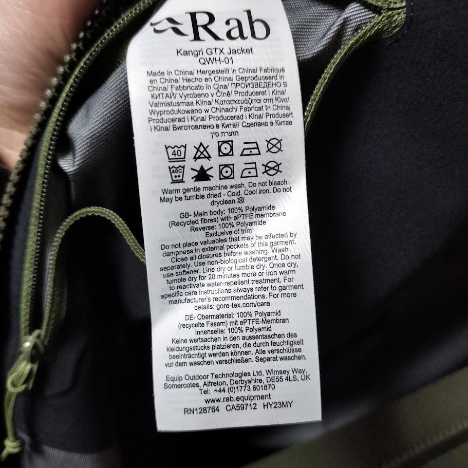 ジャケット・アウター Rab Kangri GORE-TEX jacket M
